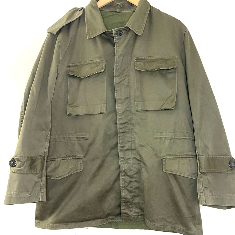 Vintage Olive Green Military Utility Women’s Jacket XL